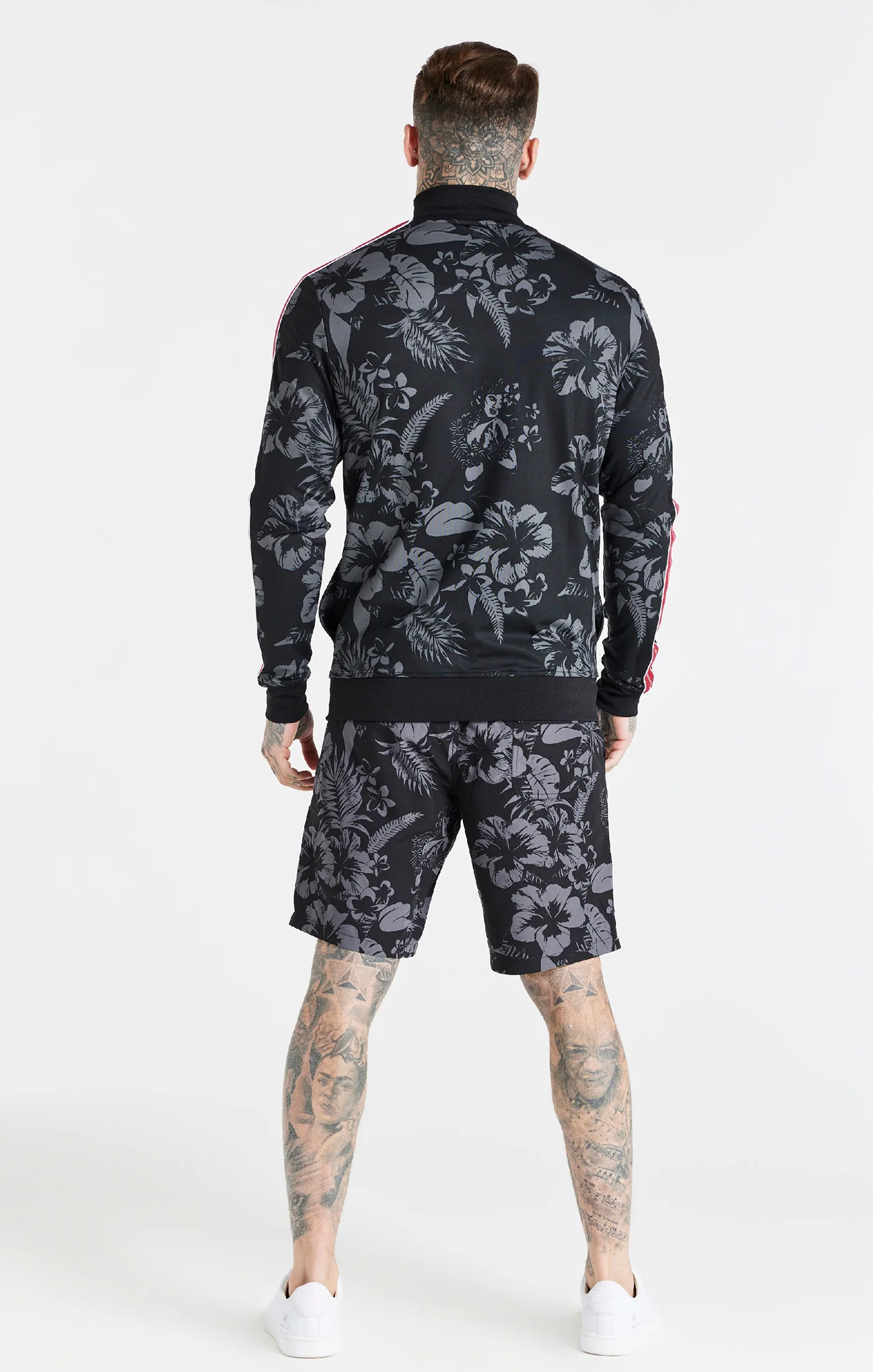 Black Status Funnel Neck Zip Through - Image 5