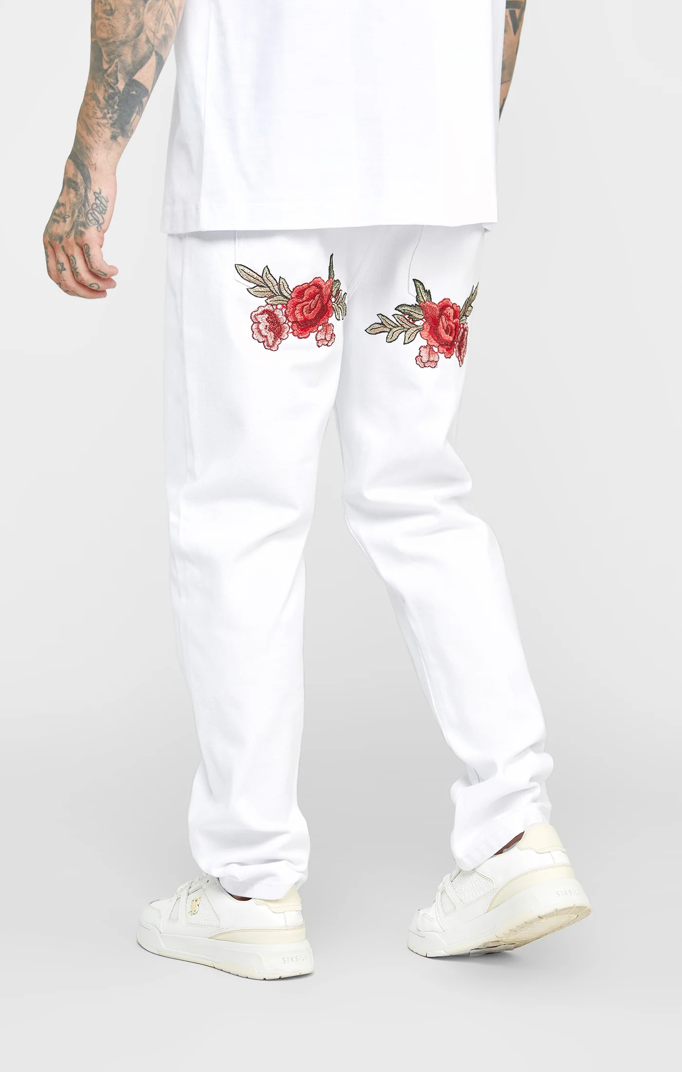 White Rose Straight Cut Denim