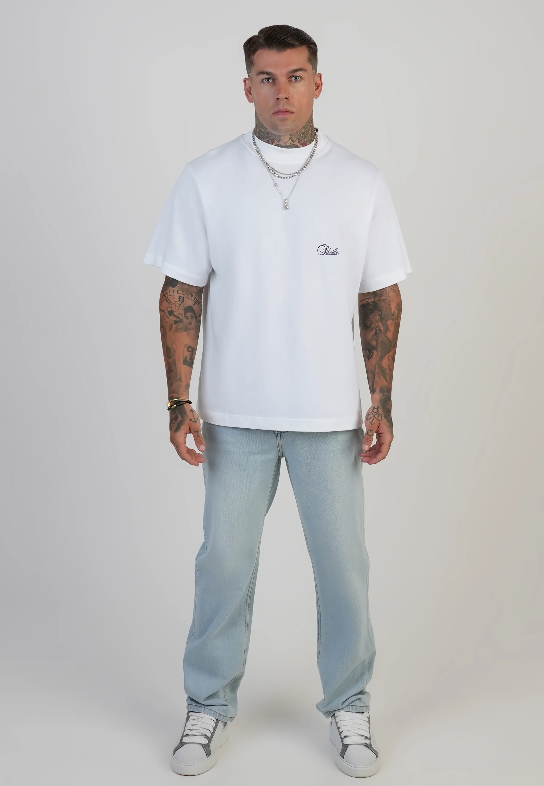 Straight Fit Jeans Washed Light Blue - Image 4