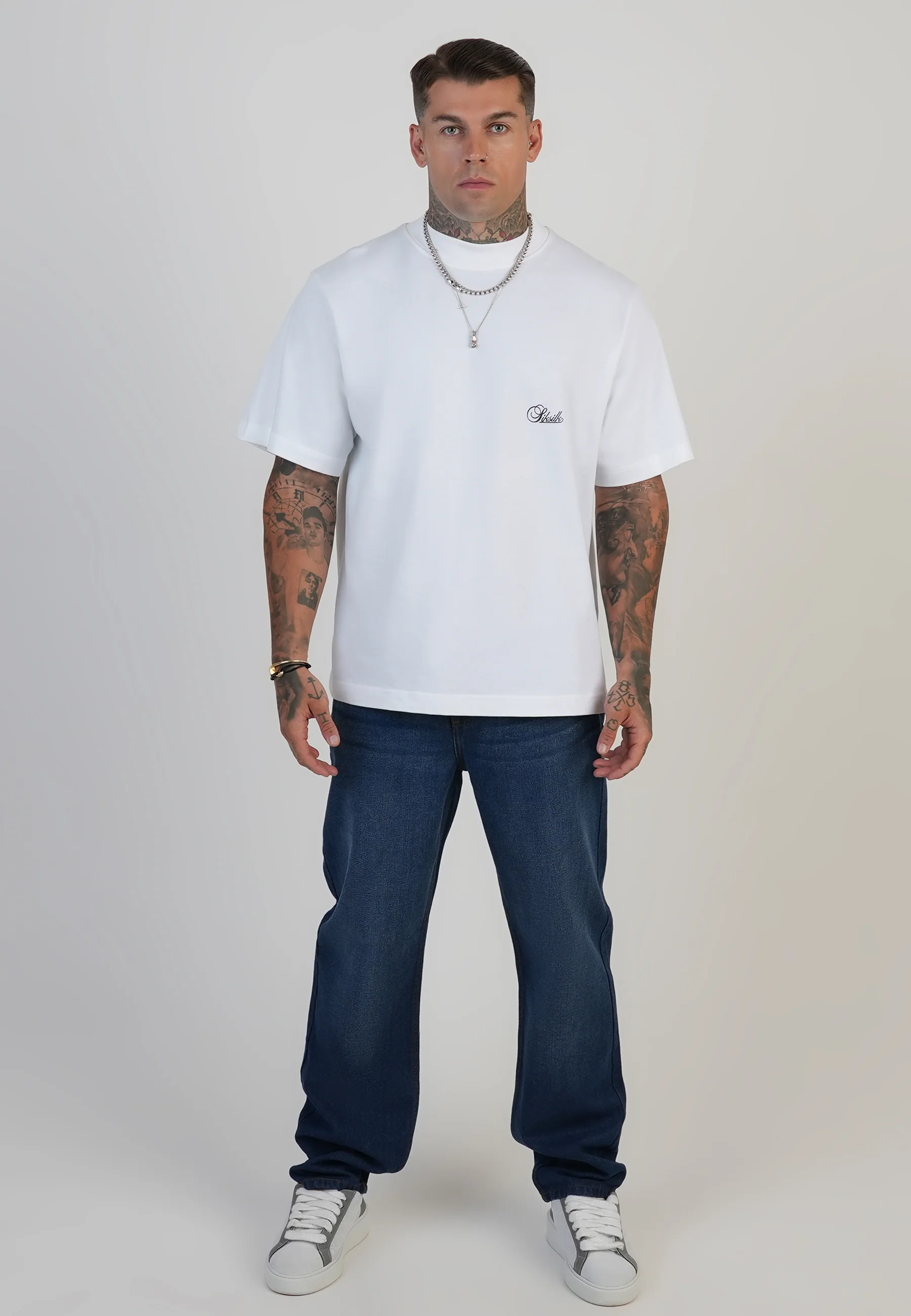 Straight Fit Jeans Washed Dark Blue - Image 4