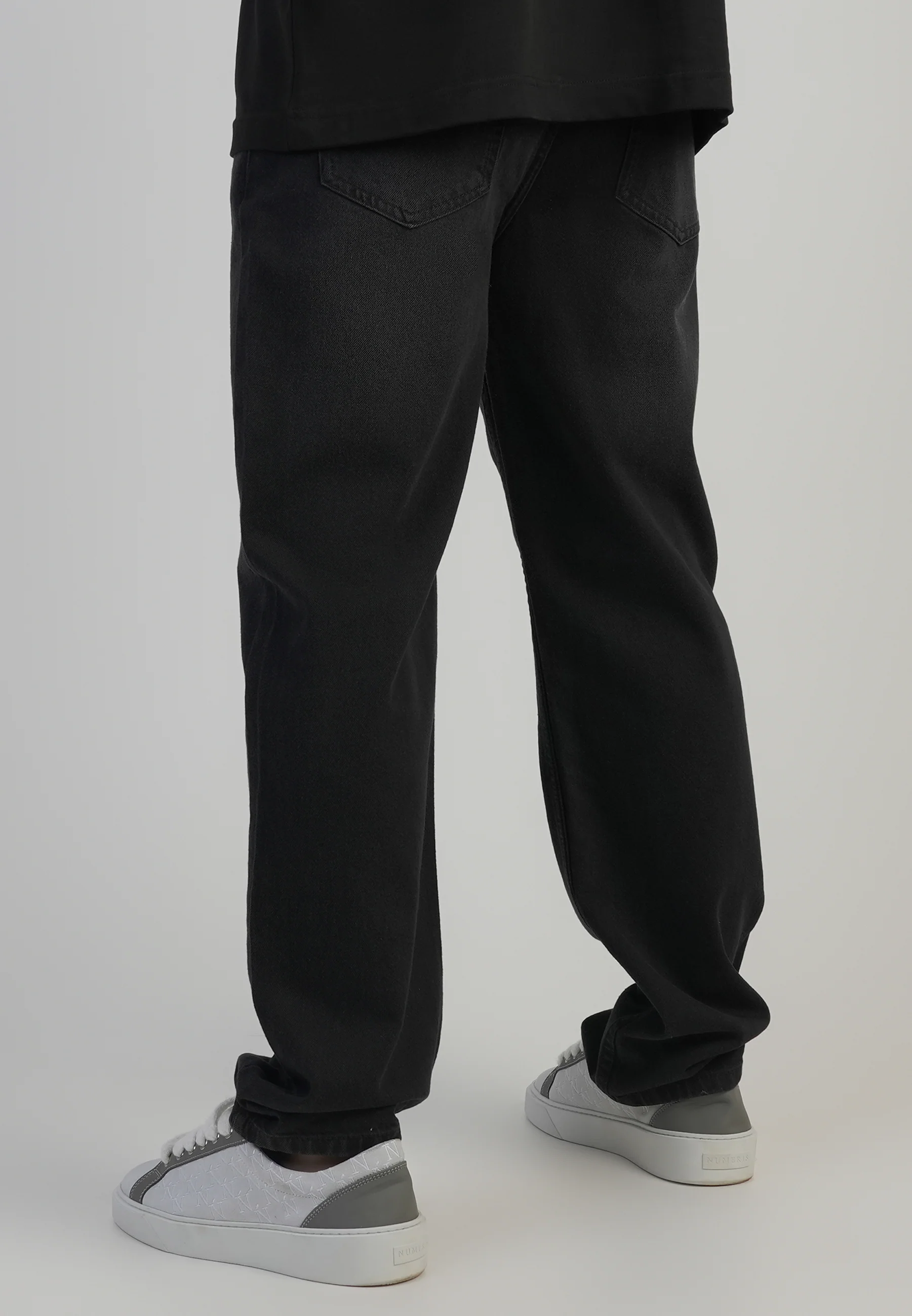 Straight Fit Jeans Washed Black - Image 3