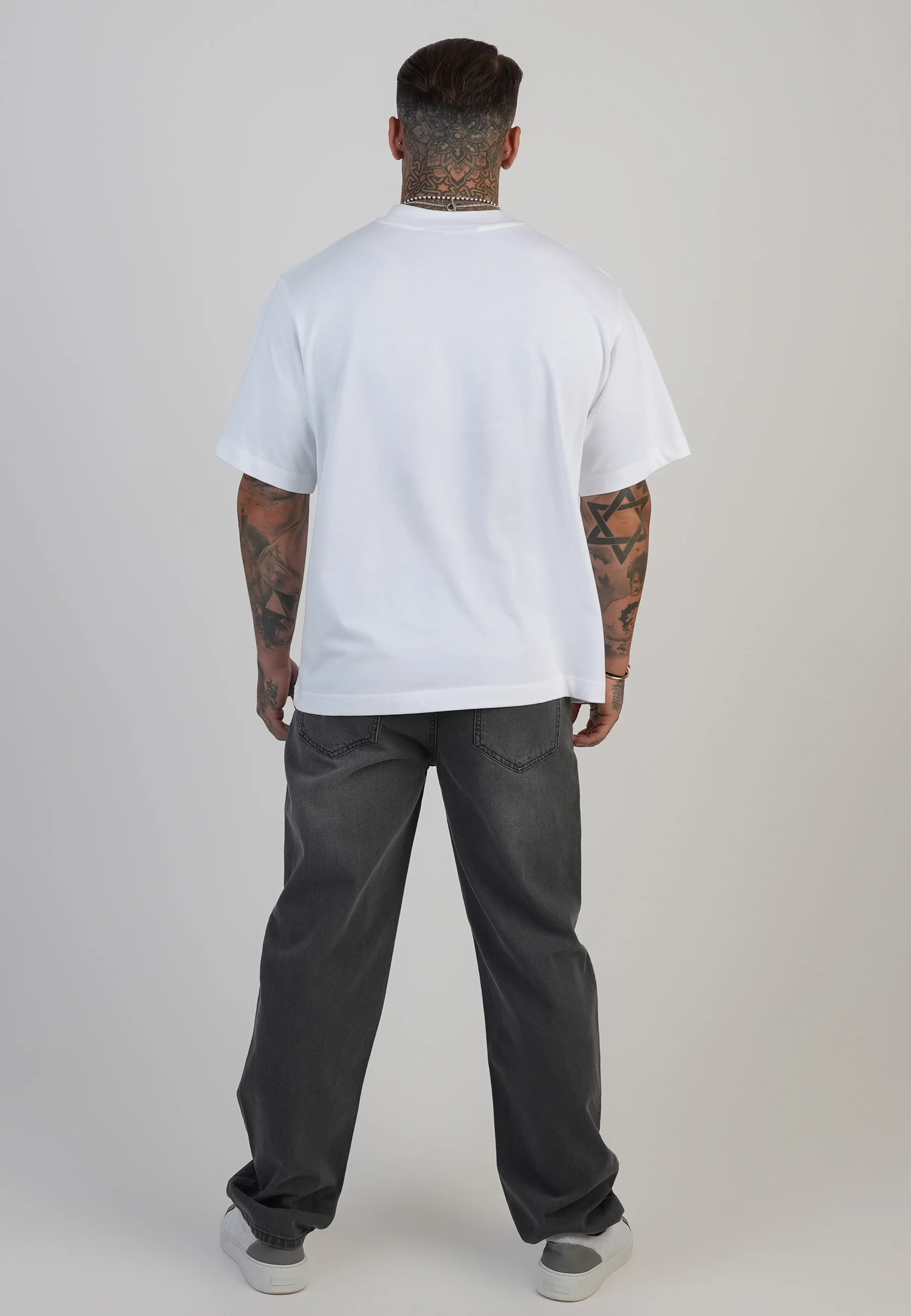 Straight Fit Jeans Washed Mid Grey - Image 5