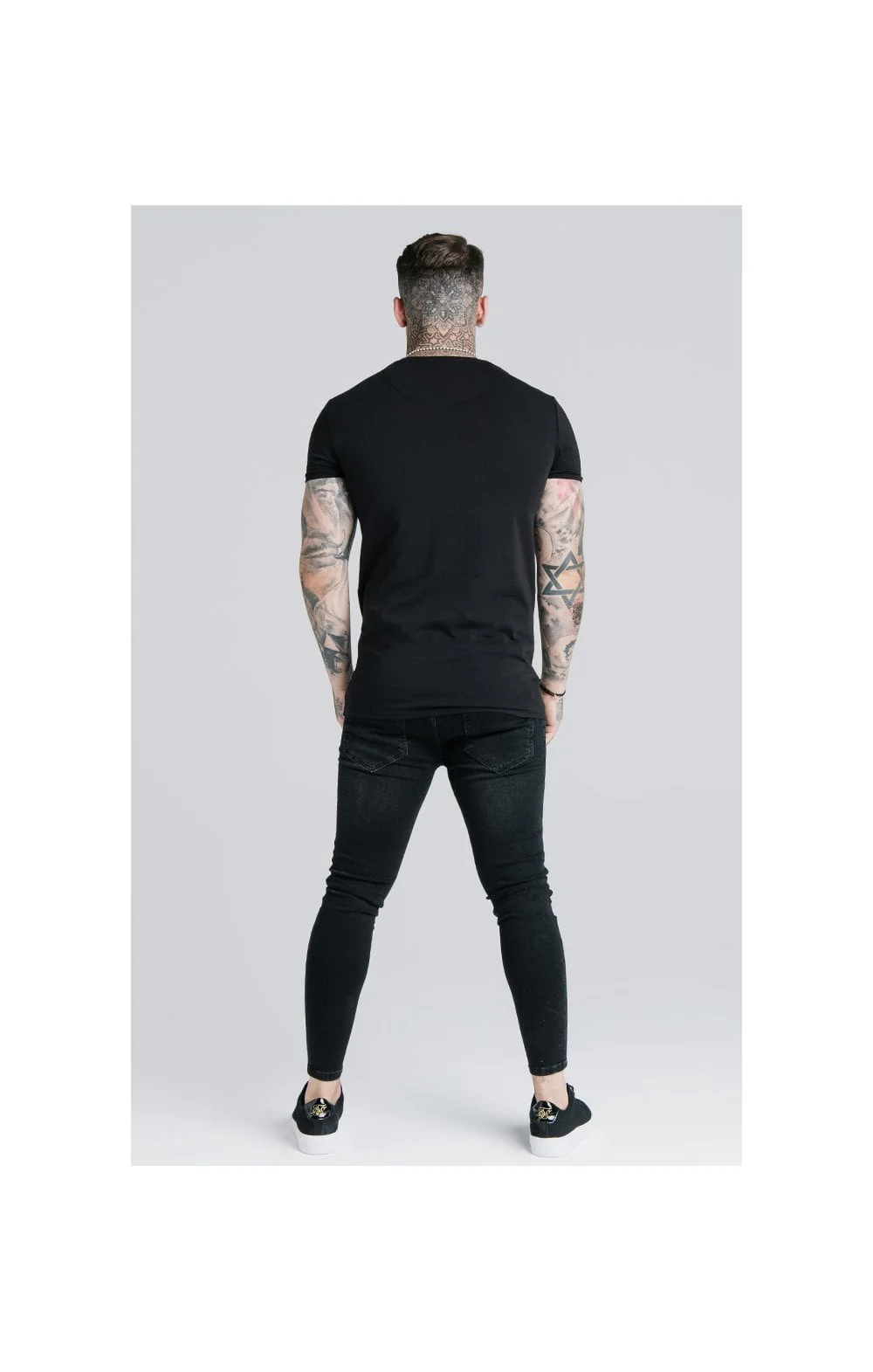 Black Essential Muscle Fit T-Shirt - Image 6