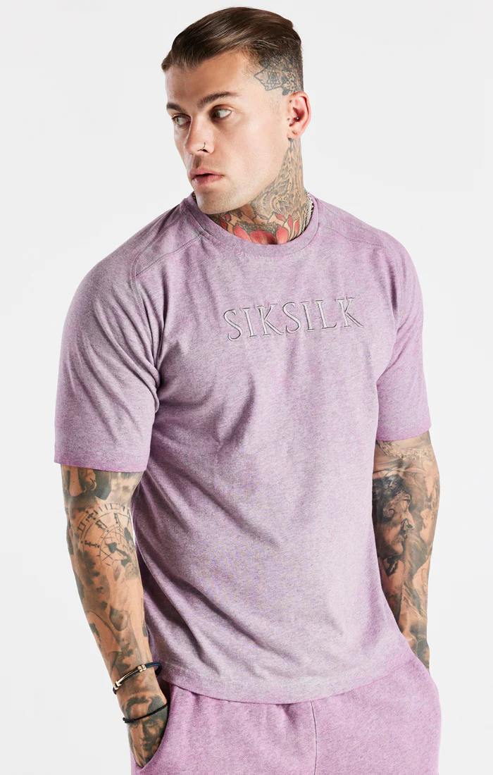 Washed Pink Muscle Fit T-Shirt - Image 2