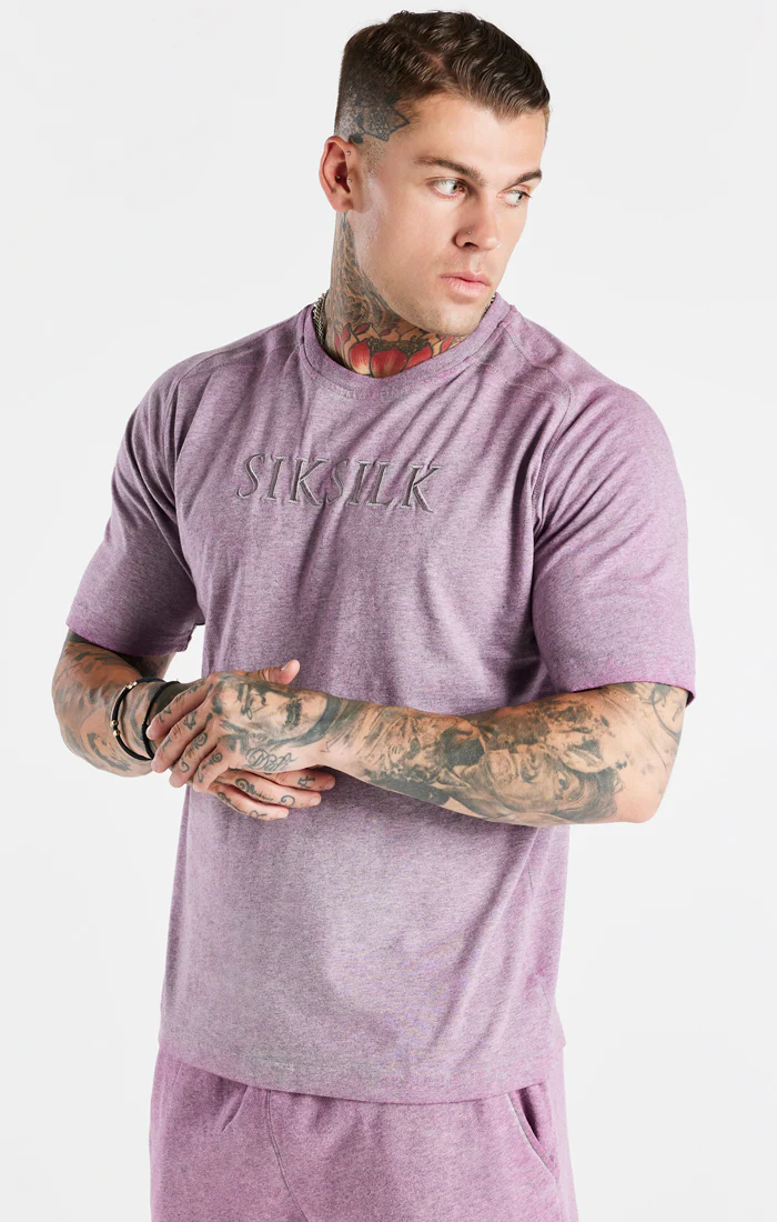 Washed Pink Muscle Fit T-Shirt - Image 3