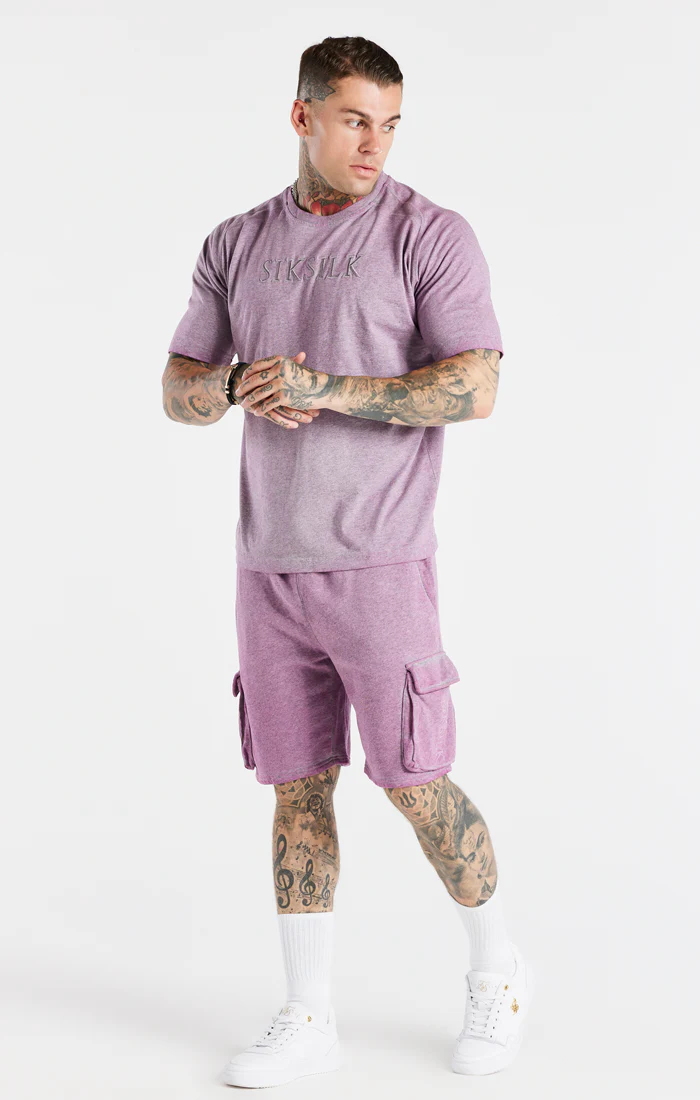 Washed Pink Muscle Fit T-Shirt - Image 4