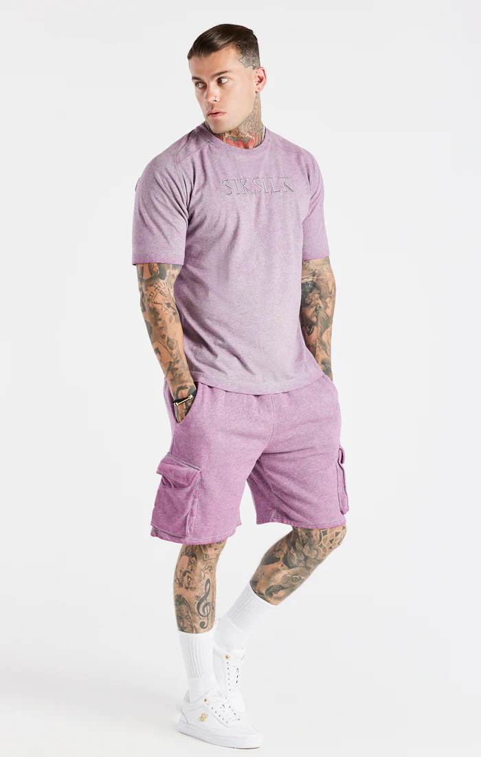 Washed Pink Muscle Fit T-Shirt - Image 5
