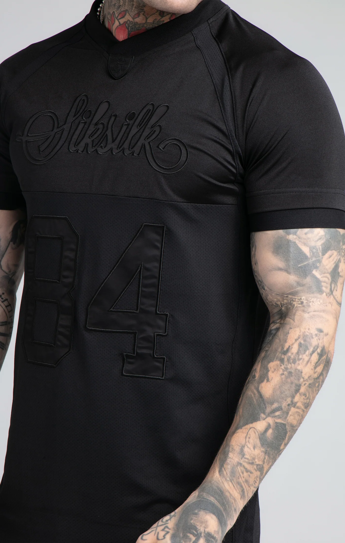 SikSilk Stretch Tee - Black - Image 2