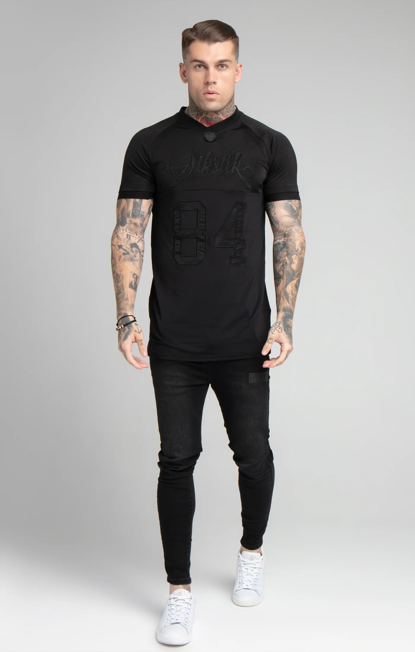 SikSilk Stretch Tee - Black - Image 3