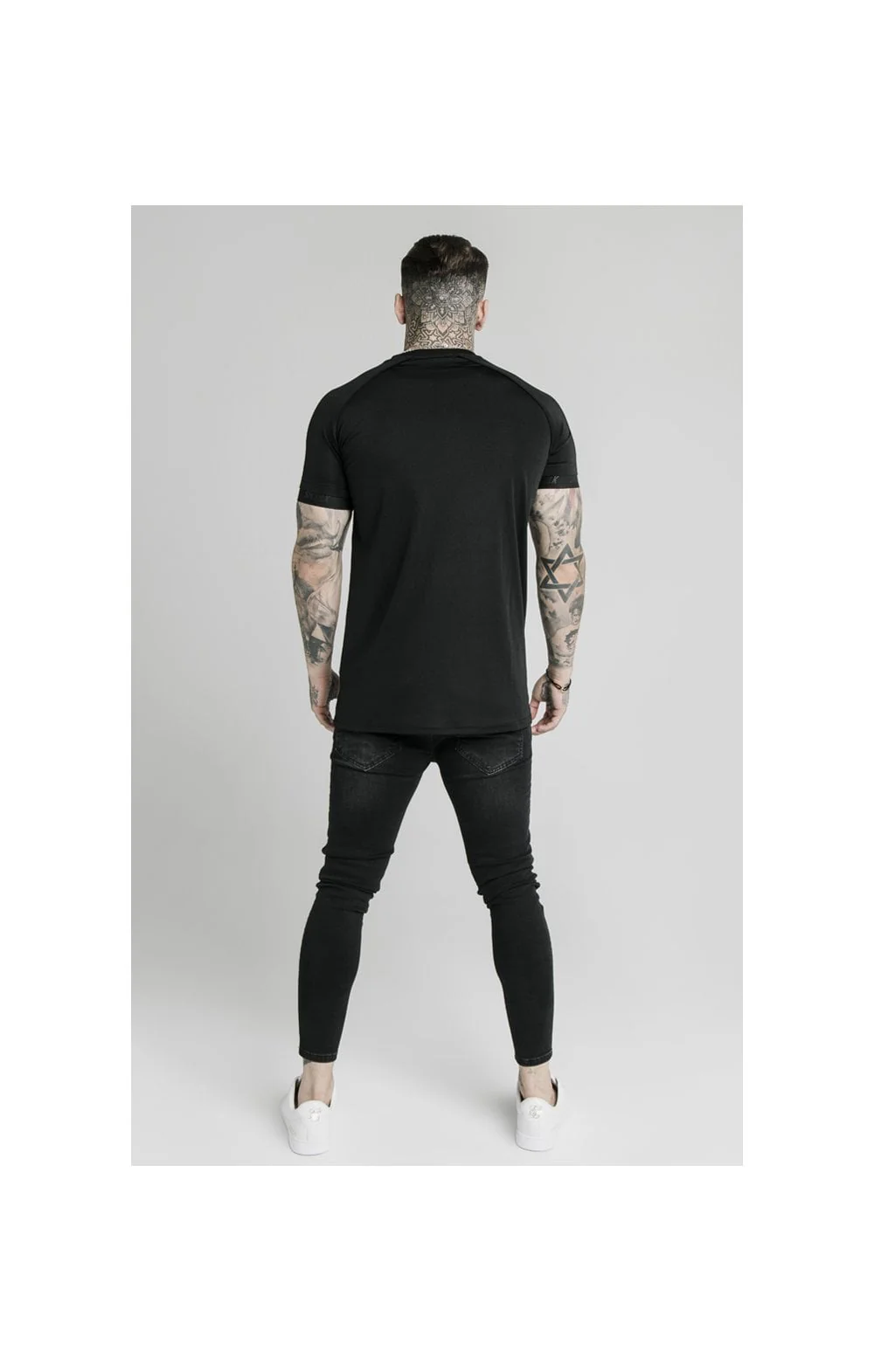 SikSilk Stretch Tee - Black - Image 4