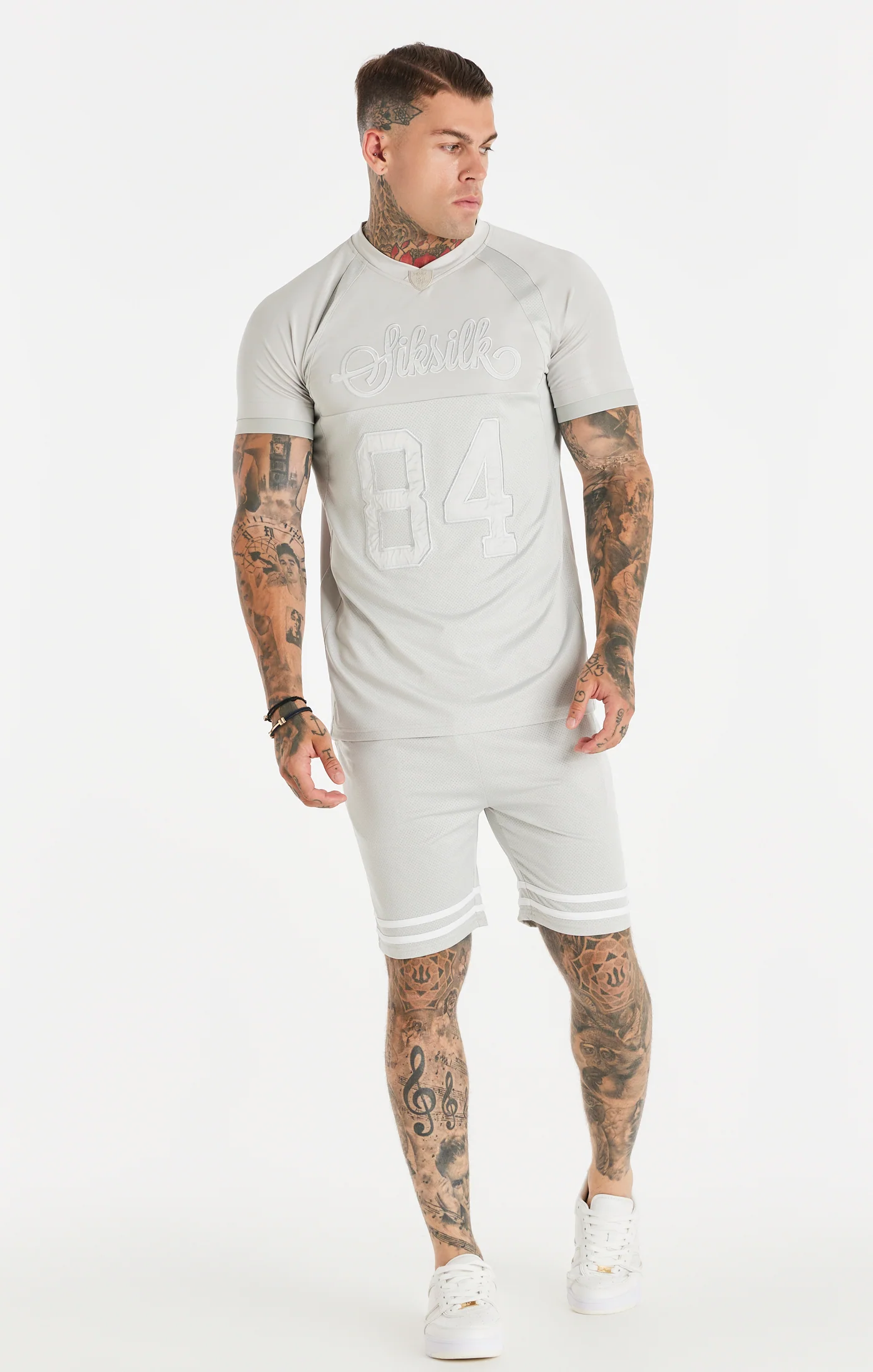 Grey Stretch Sports T-Shirt - Image 3