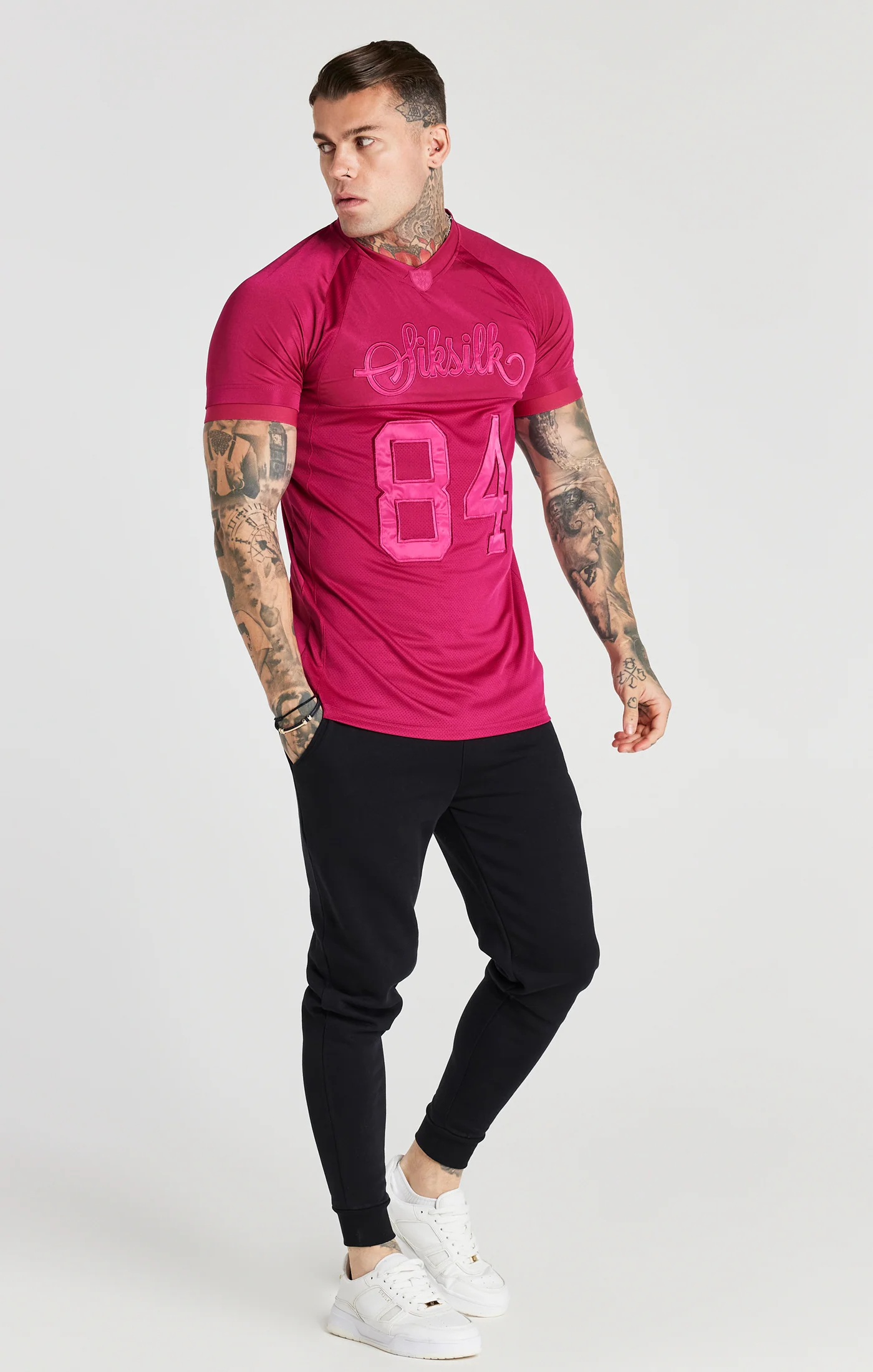 Pink Stretch Sports T-Shirt - Image 3