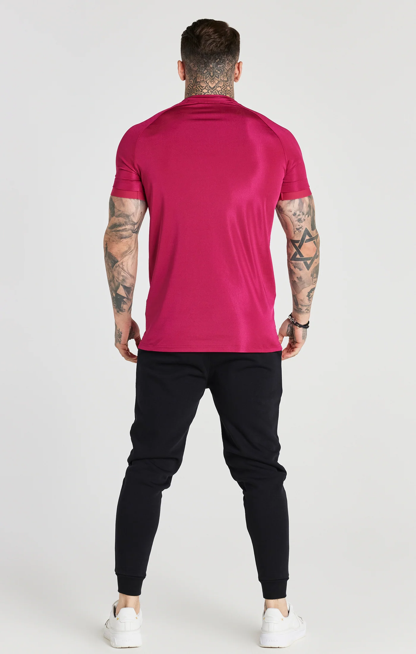 Pink Stretch Sports T-Shirt - Image 4