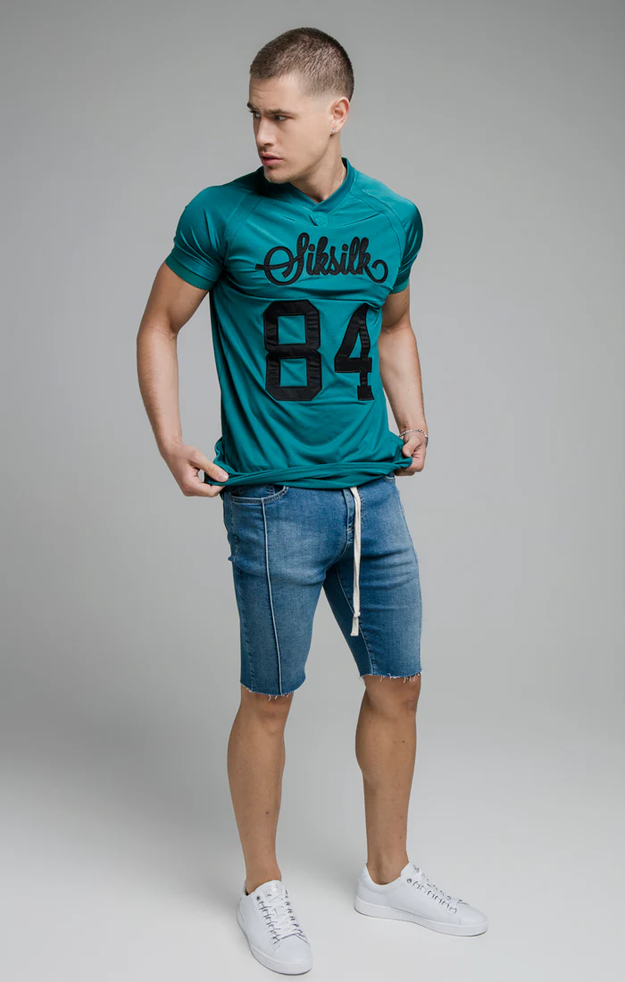 Teal Stretch Sports T-Shirt - Image 3