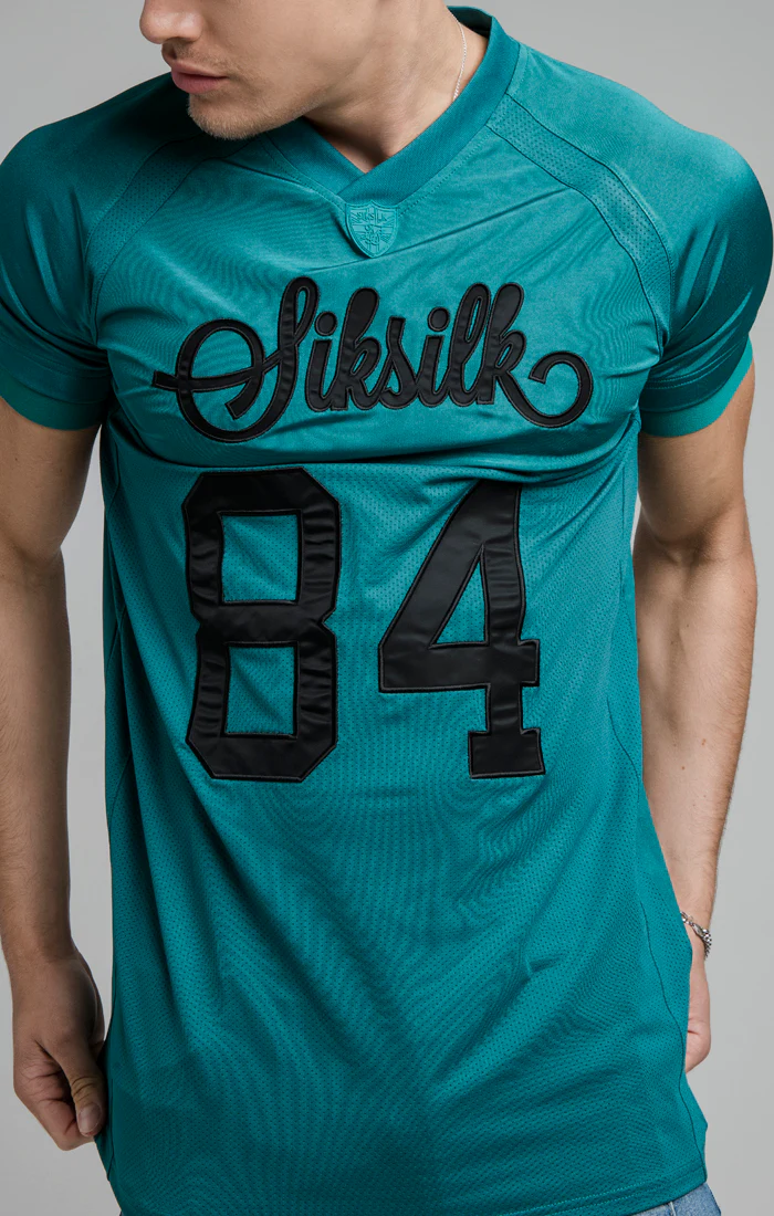 Teal Stretch Sports T-Shirt - Image 4