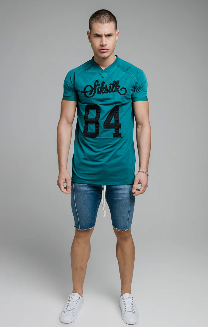 Teal Stretch Sports T-Shirt - Image 5
