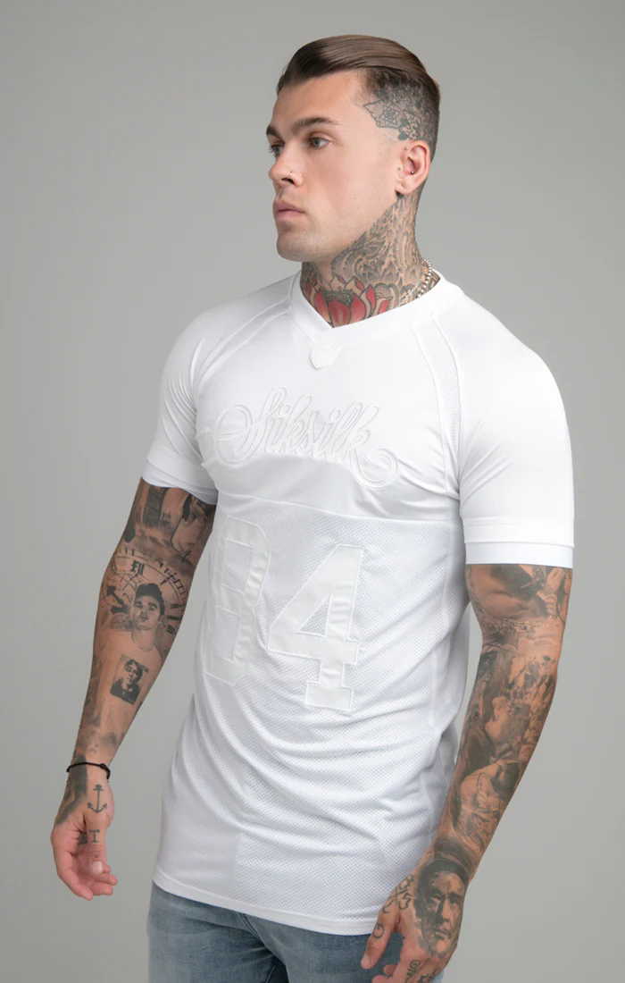 White Stretch Sports T-Shirt