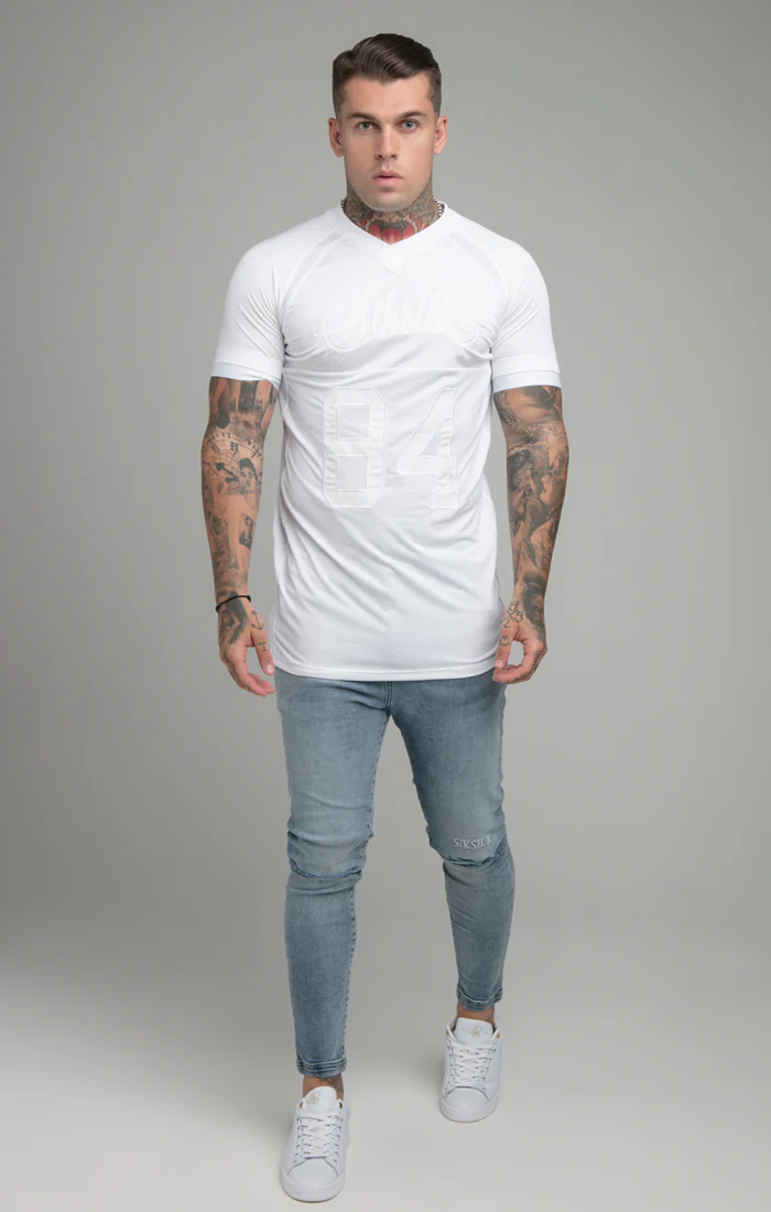 White Stretch Sports T-Shirt - Image 4