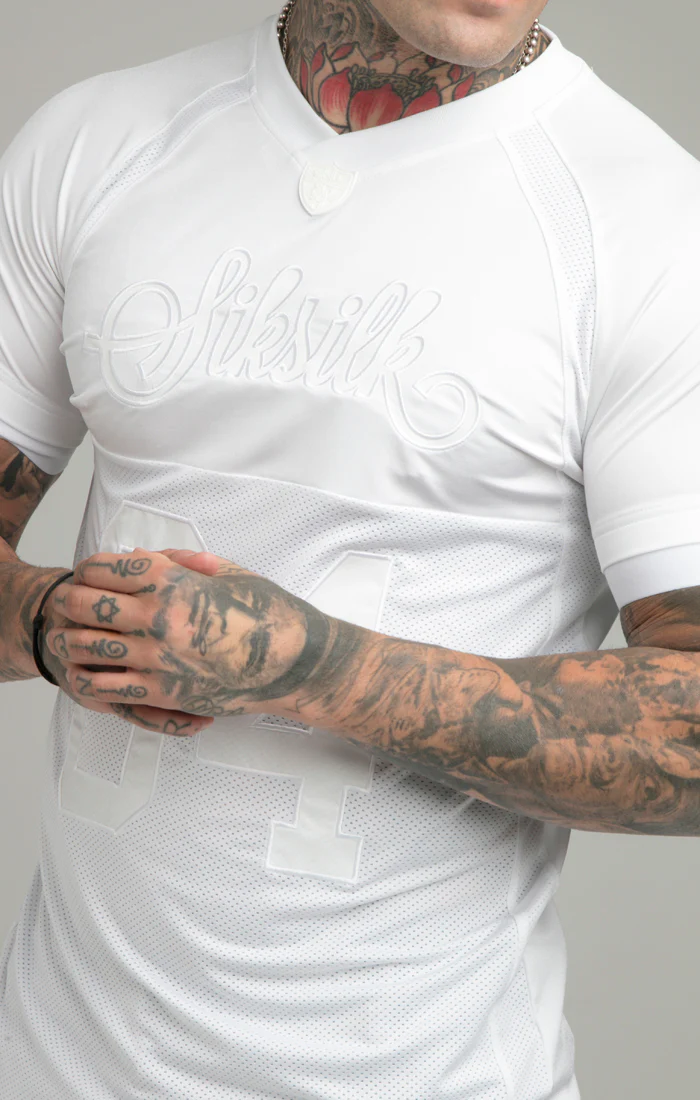 White Stretch Sports T-Shirt - Image 5