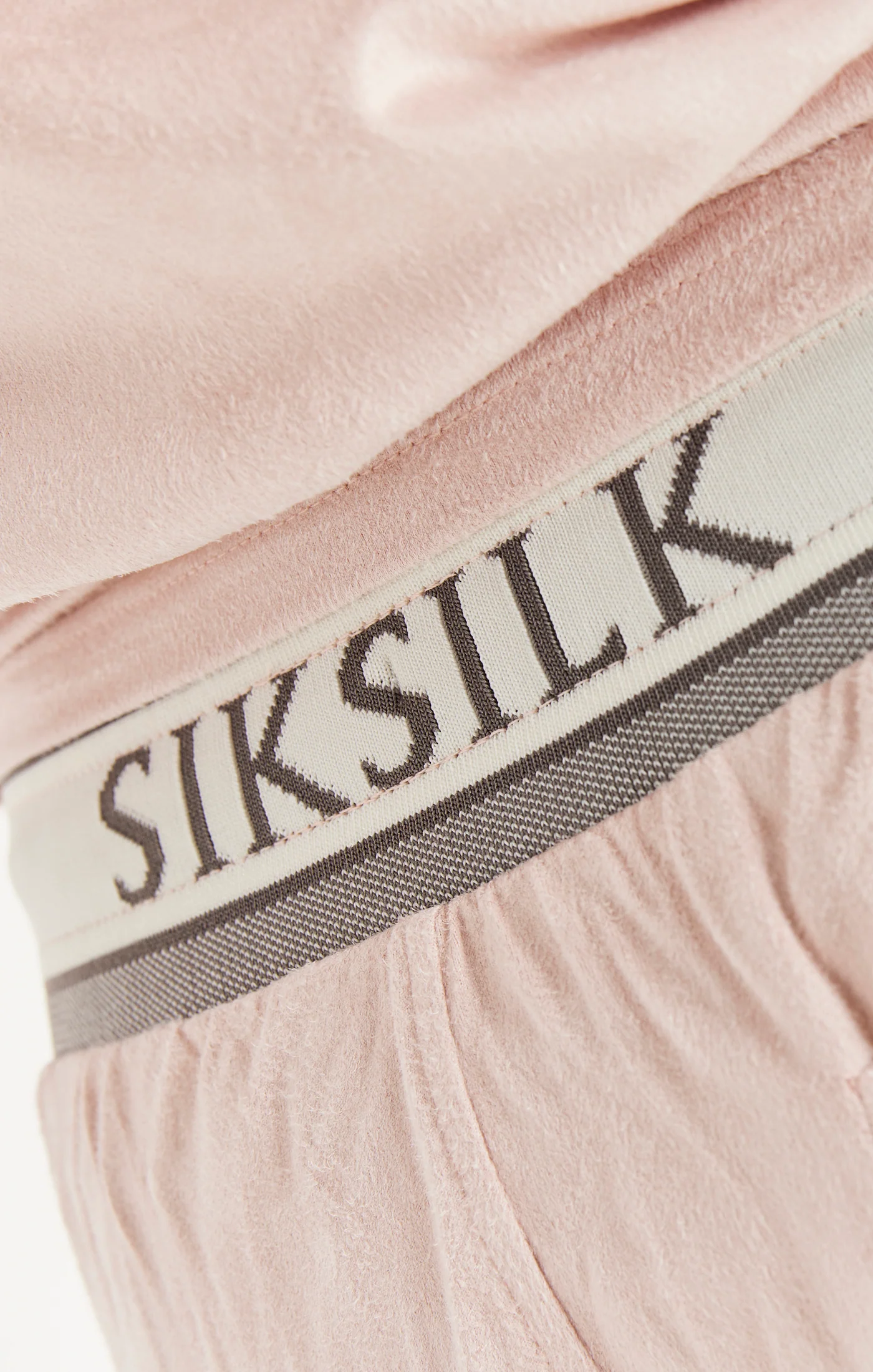 SikSilk Stretch Suede Cargo Shorts - Pink - Image 4