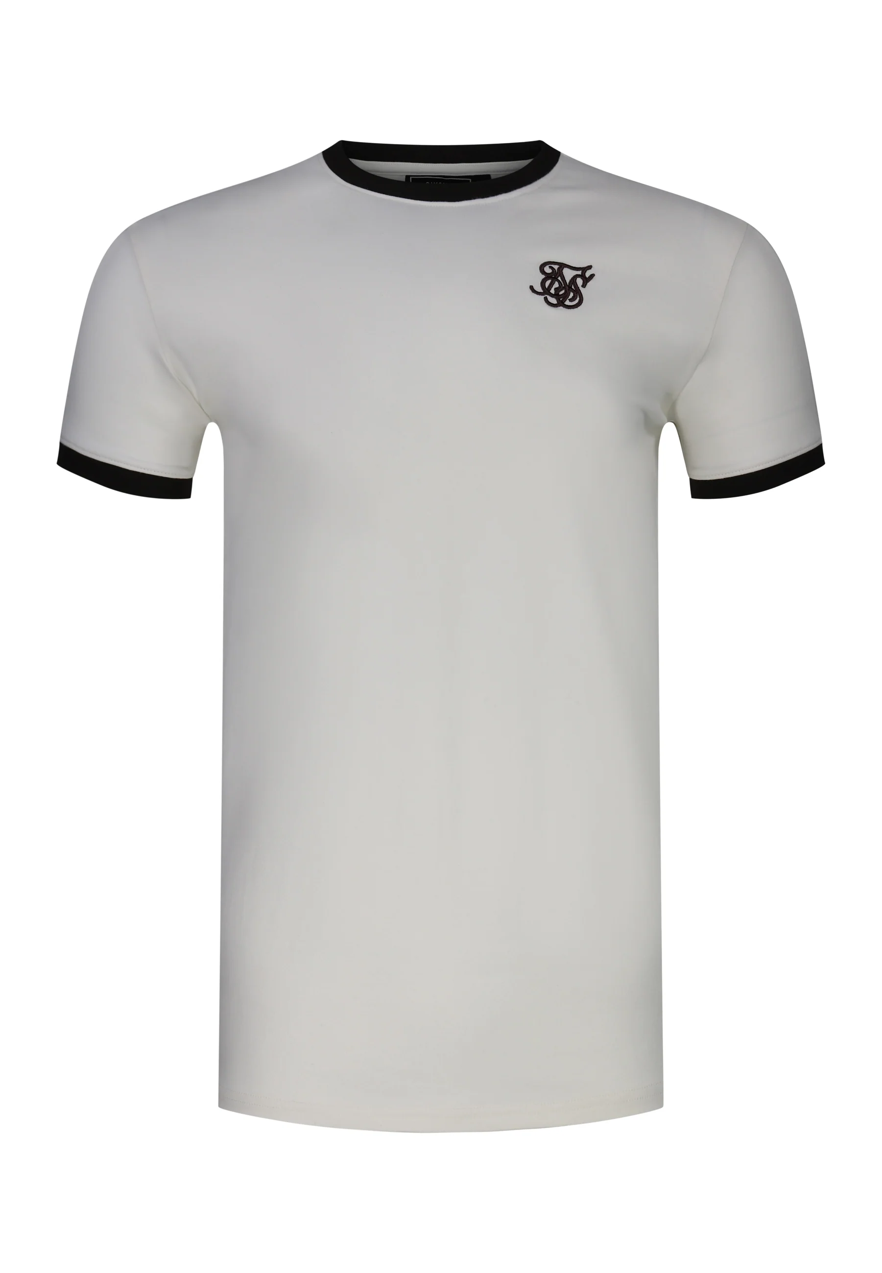 Ecru and Brown Stripe Ringer T-Shirt - Image 6
