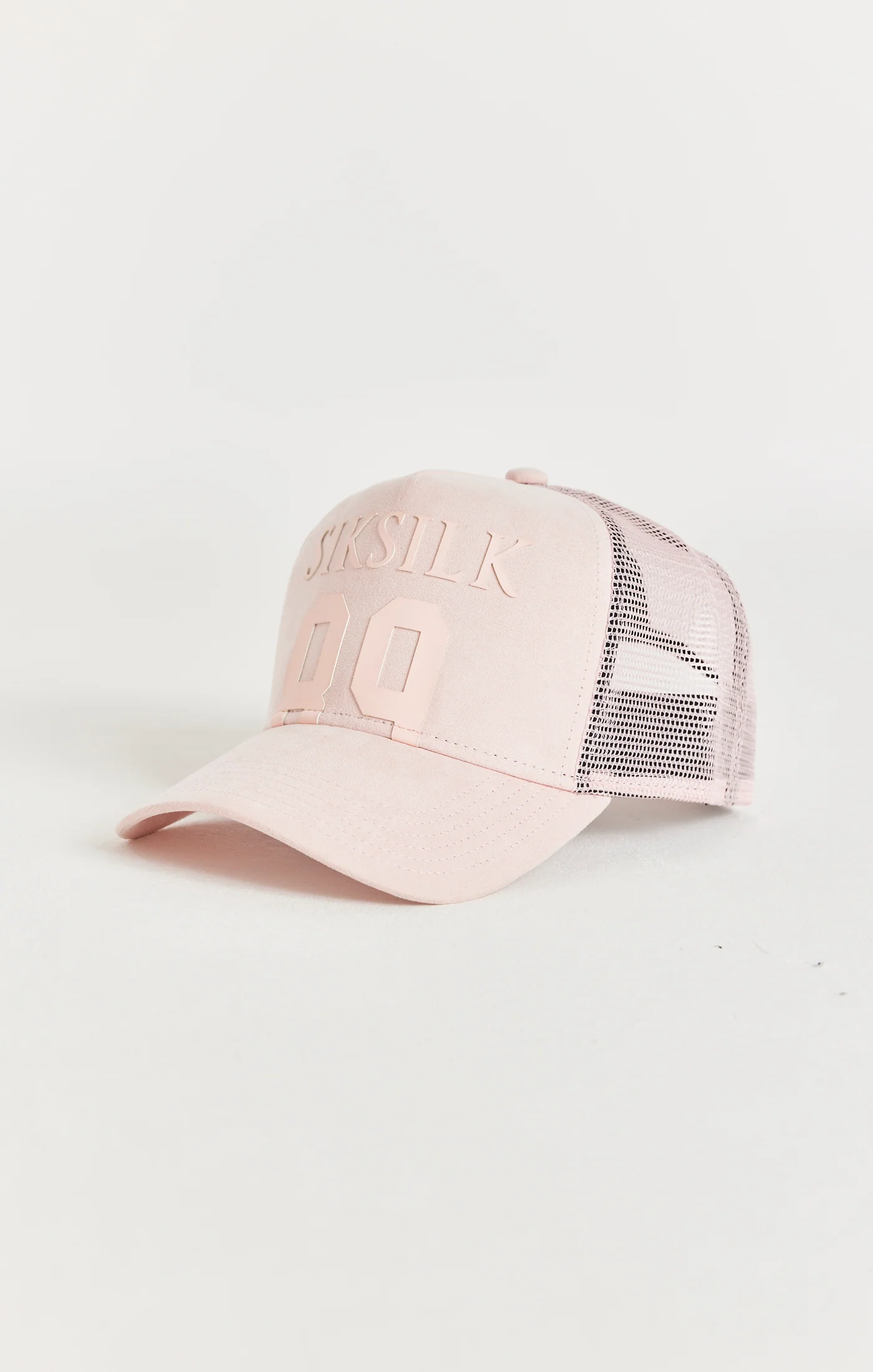 Pink Sueded Mesh 89 Trucker Cap
