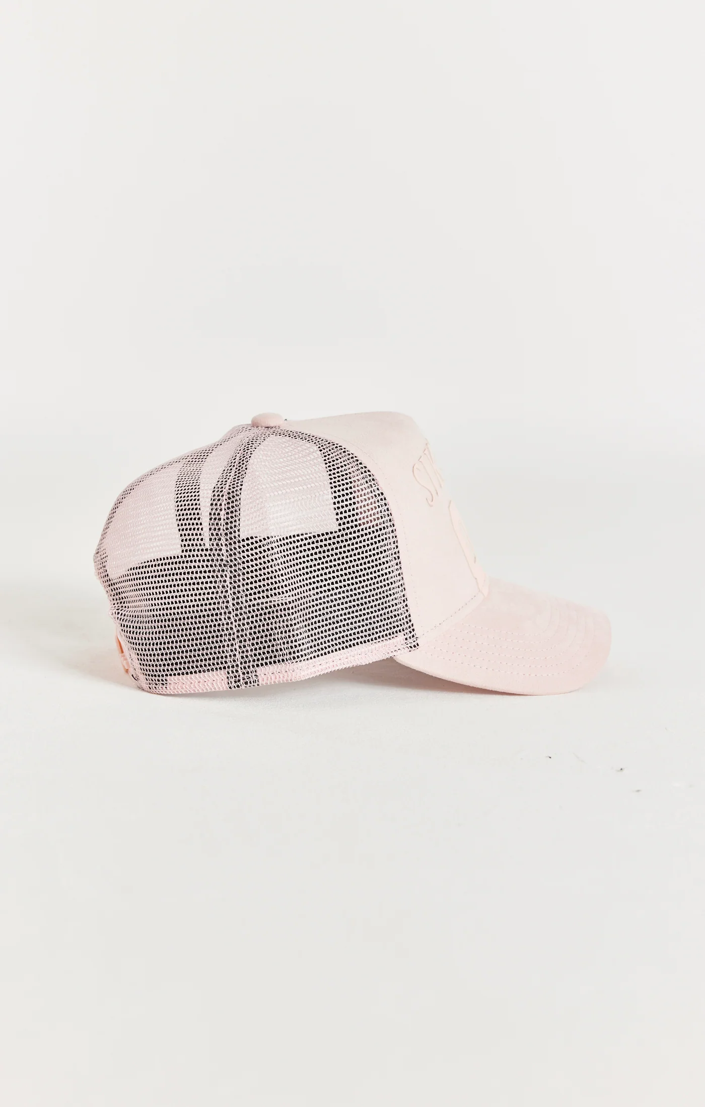 Pink Sueded Mesh 89 Trucker Cap - Image 3