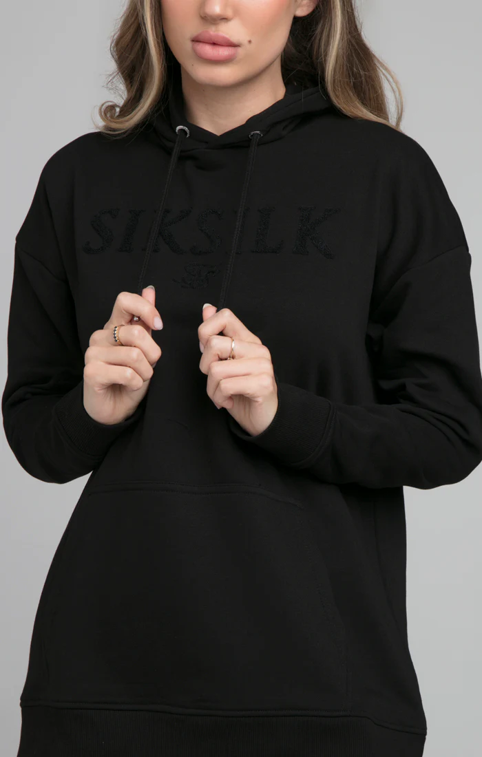 Black Longline Hoodie - Image 4