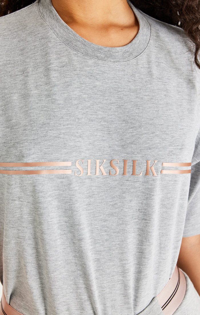 Grey Marl Box T-Shirt - Image 3