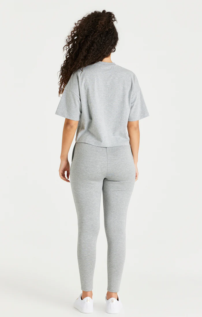 Grey Marl Box T-Shirt - Image 6
