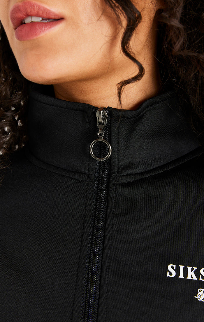 Black Cargo 1/4 Zip Hoodie - Image 4