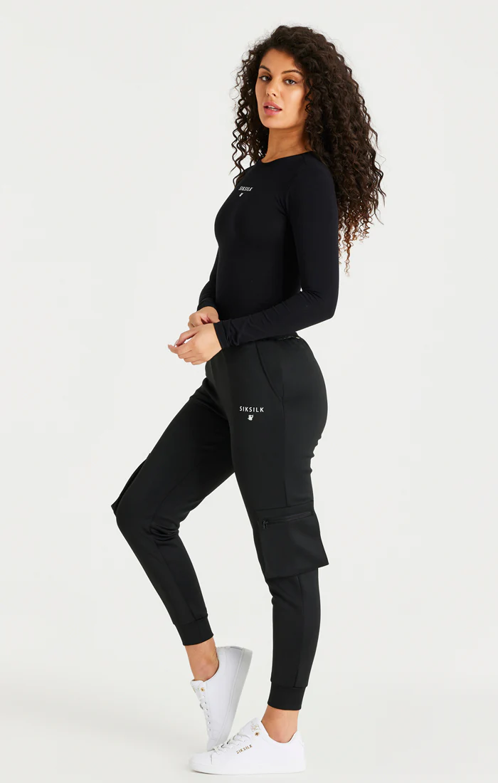 Black Cargo Track Pant - Image 6