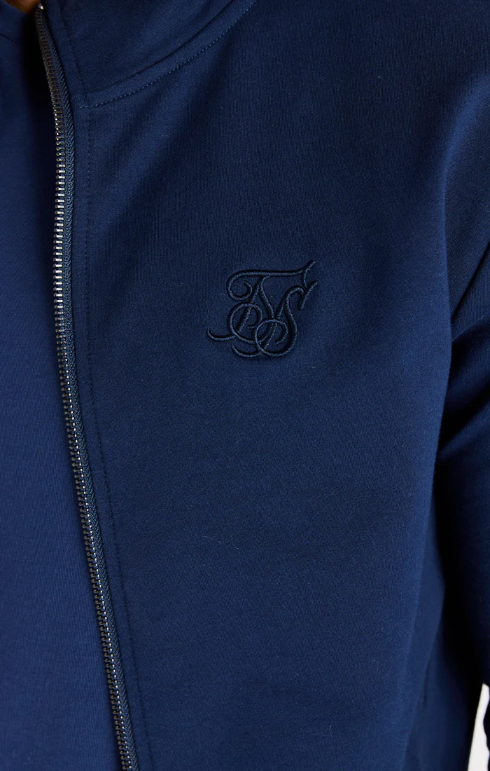 Navy Supremacy Funnel Neck Zip Through - Image 3
