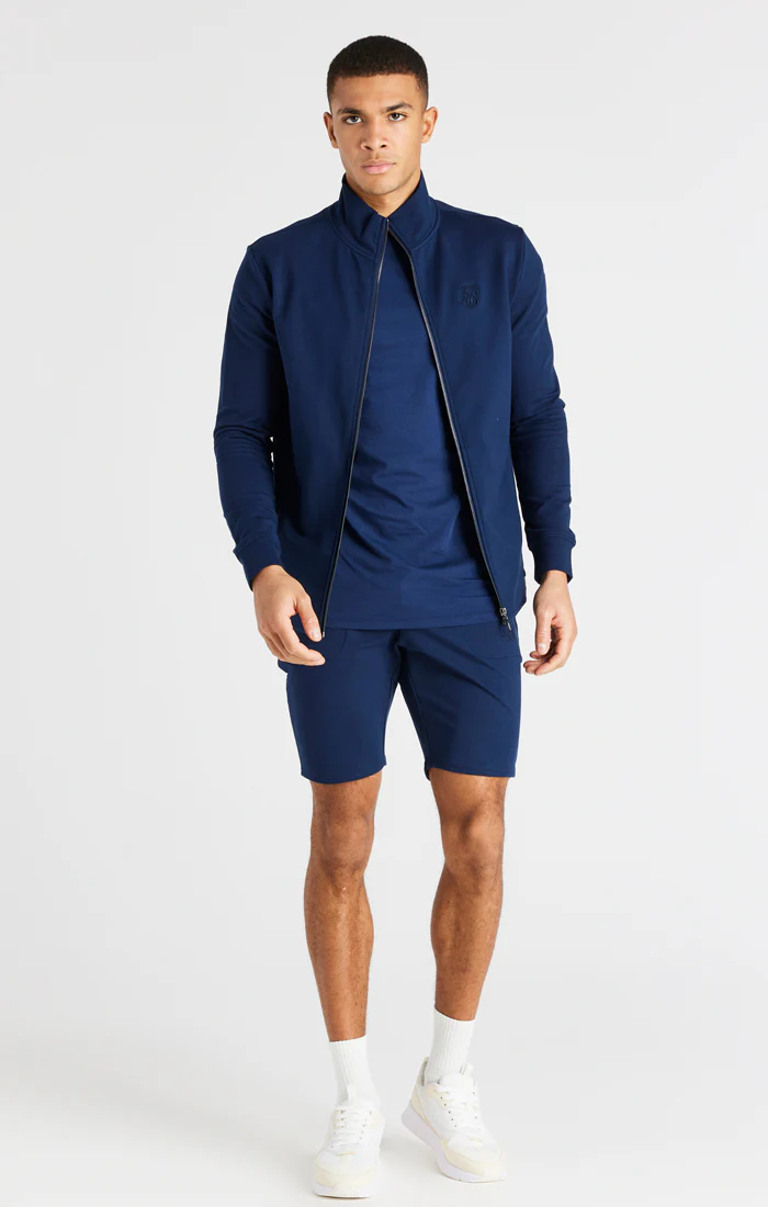 Navy Supremacy Funnel Neck Zip Through - Image 5