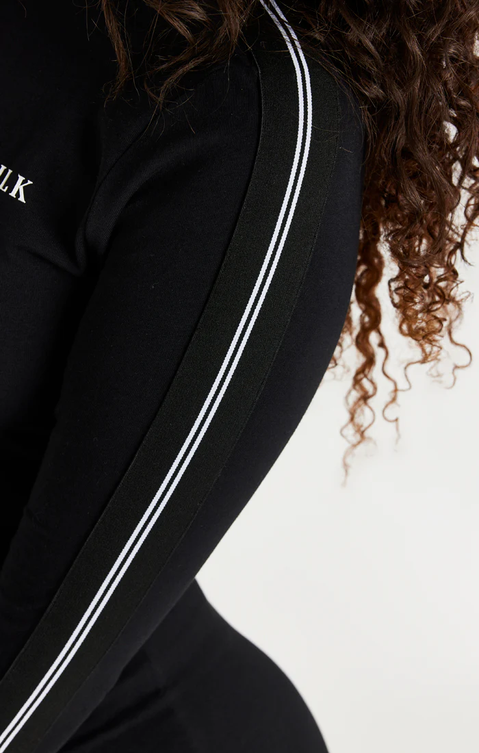Black Long Sleeve 1/4 Zip Dress - Image 5