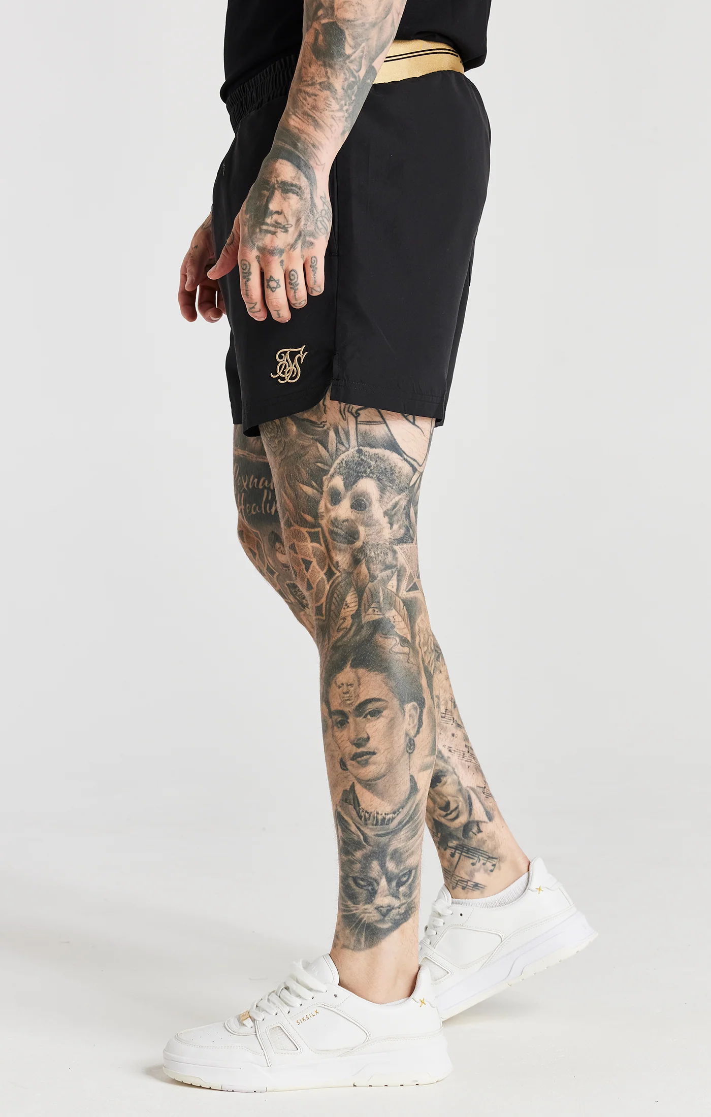 Black Embroidered Logo Short - Image 2