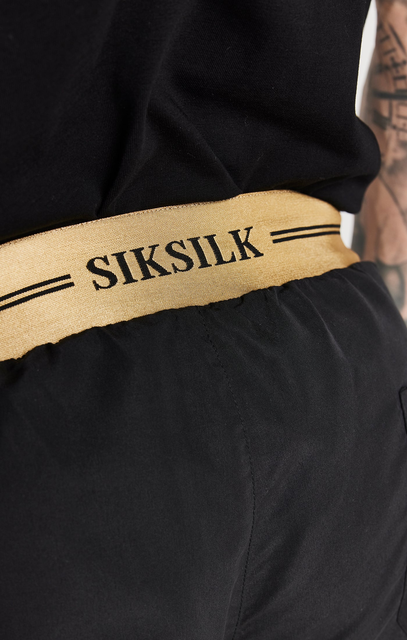 Black Embroidered Logo Short - Image 3