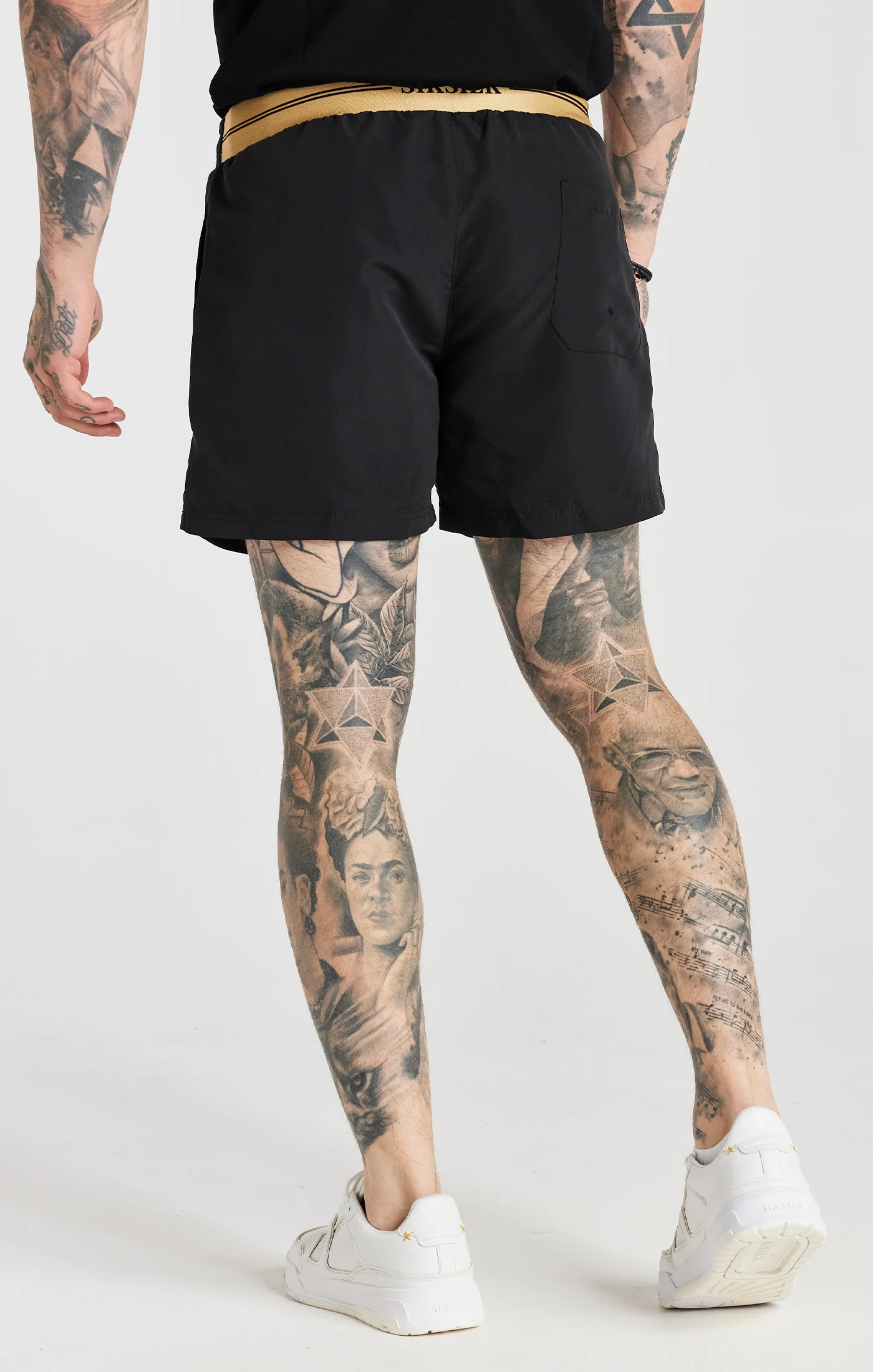 Black Embroidered Logo Short - Image 4