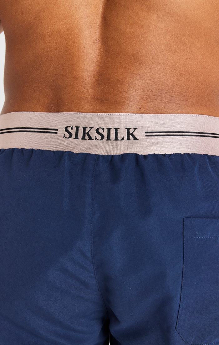 Navy Embroidered Logo Short - Image 2
