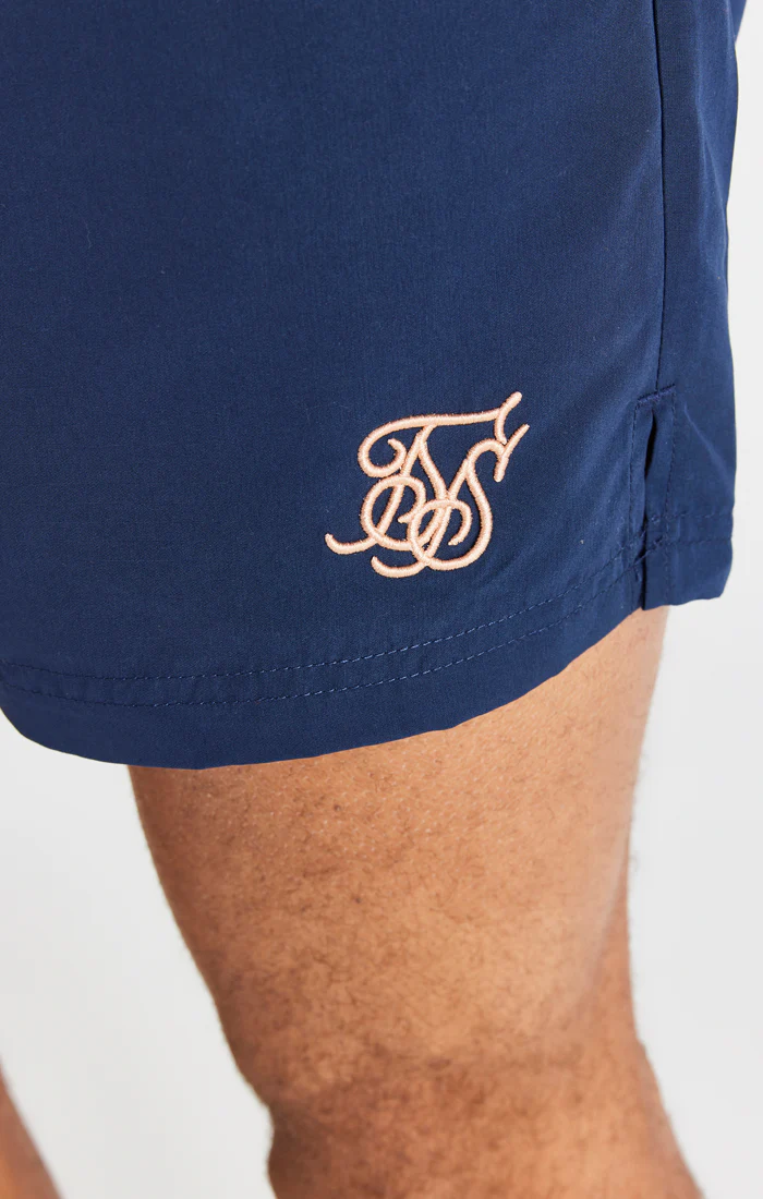 Navy Embroidered Logo Short - Image 3