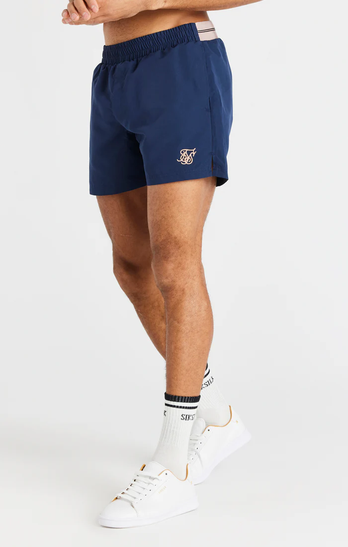 Navy Embroidered Logo Short - Image 4