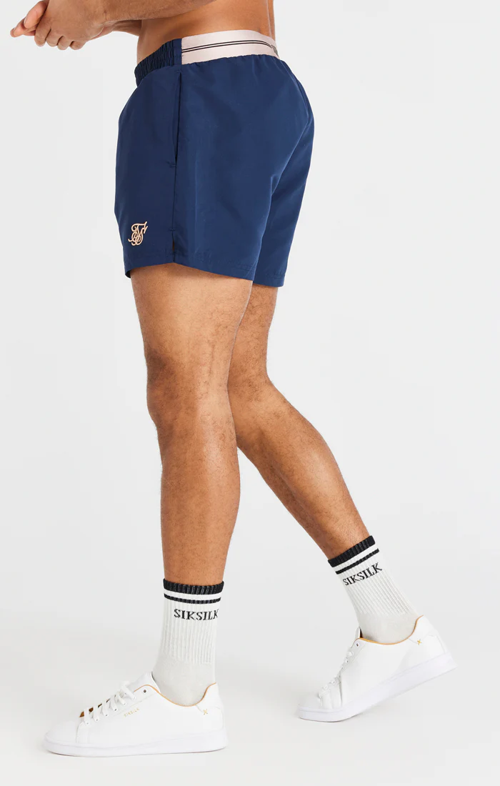Navy Embroidered Logo Short - Image 5
