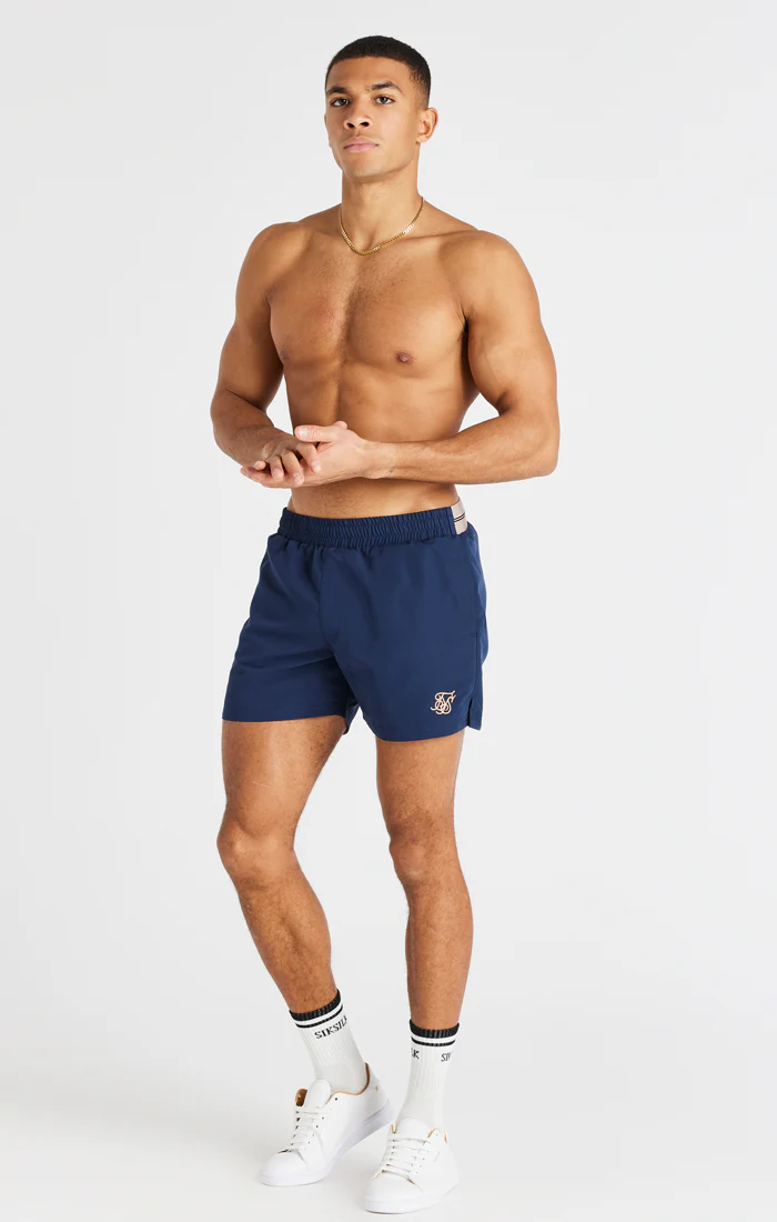 Navy Embroidered Logo Short - Image 6