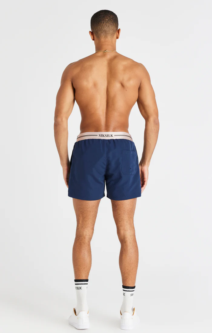 Navy Embroidered Logo Short - Image 8
