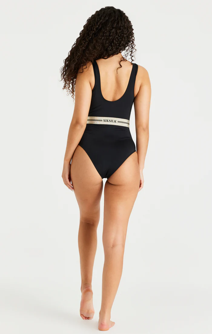SikSilk Supremacy Swimsuit - Black - Image 5