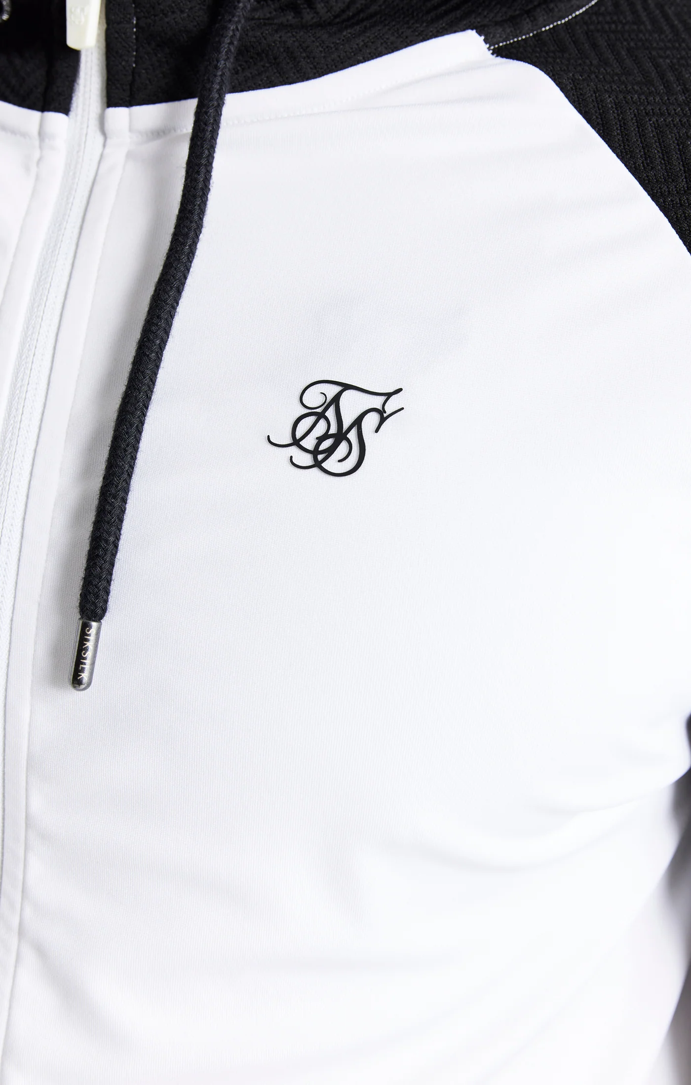 White Surface Zip Through Hoodie - Image 2