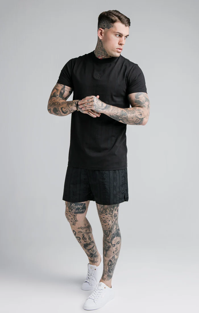 Black Print Swim Short - Image 2
