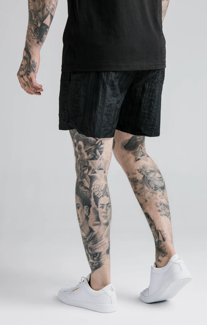 Black Print Swim Short - Image 3