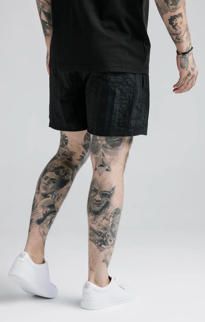 Black Print Swim Short - Image 4