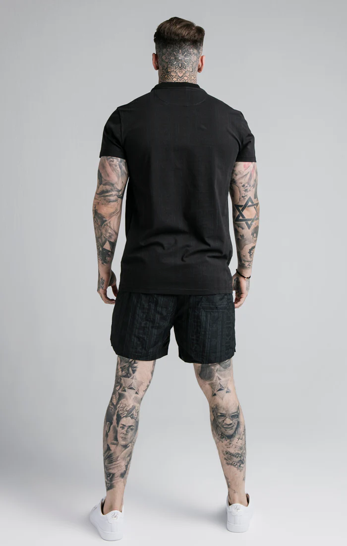 Black Print Swim Short - Image 5